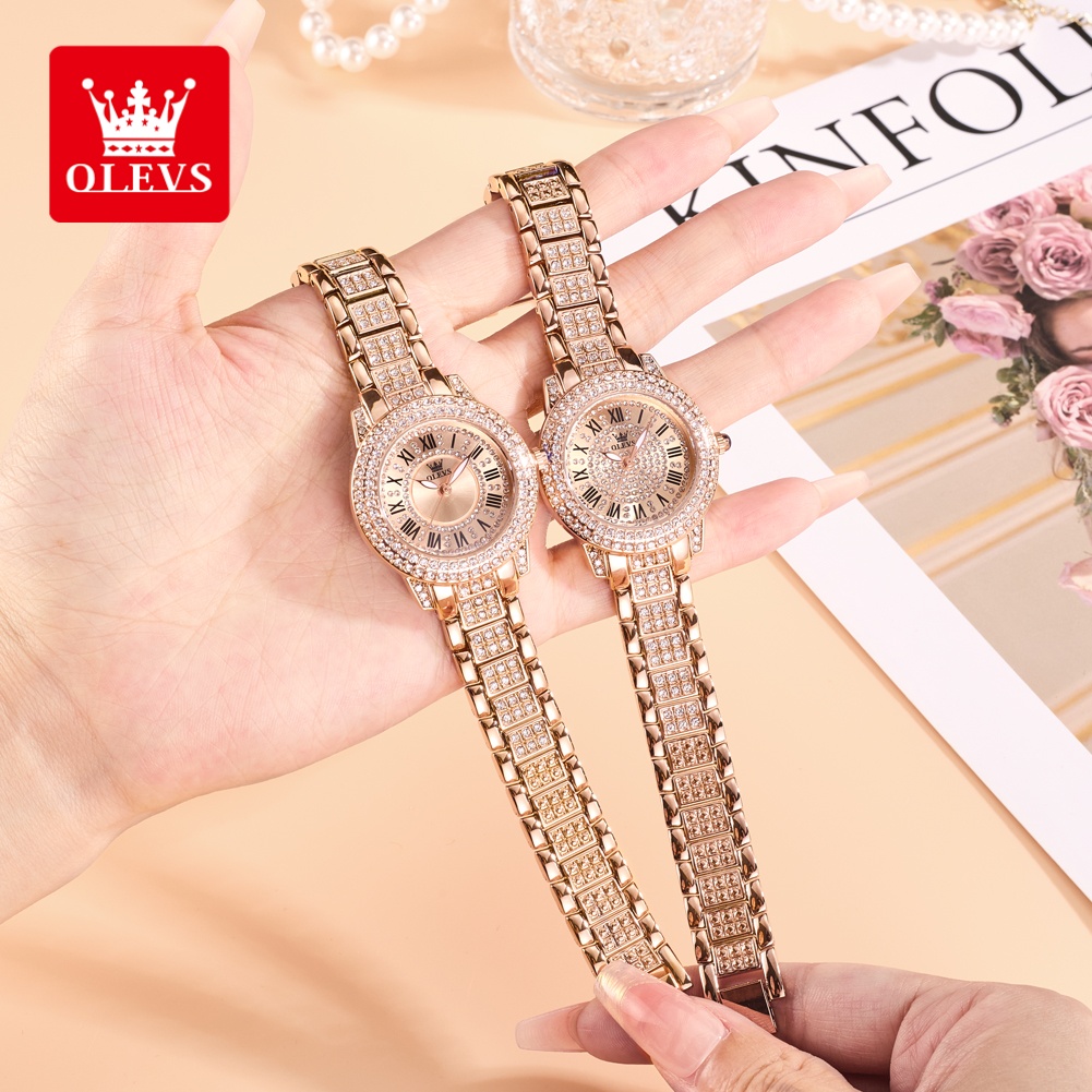 Luxury Watch Diamond - OLEVS Luxury Fashion ladies' watches Diamond