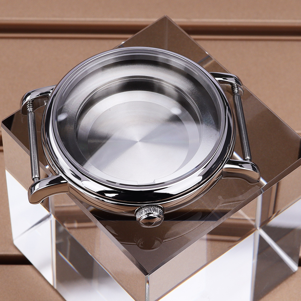 Luxury Watch Kit - Silver 40MM Polish Watch Case Stainless