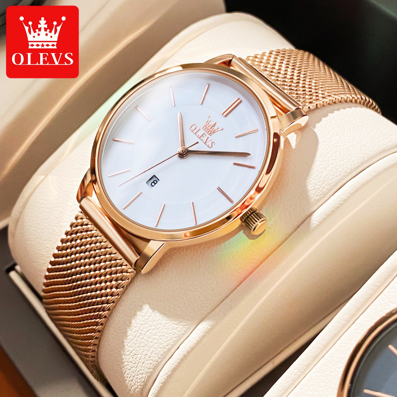 Luxury Watch Holder - OLEVS Watches For Women Quartz Waterproof