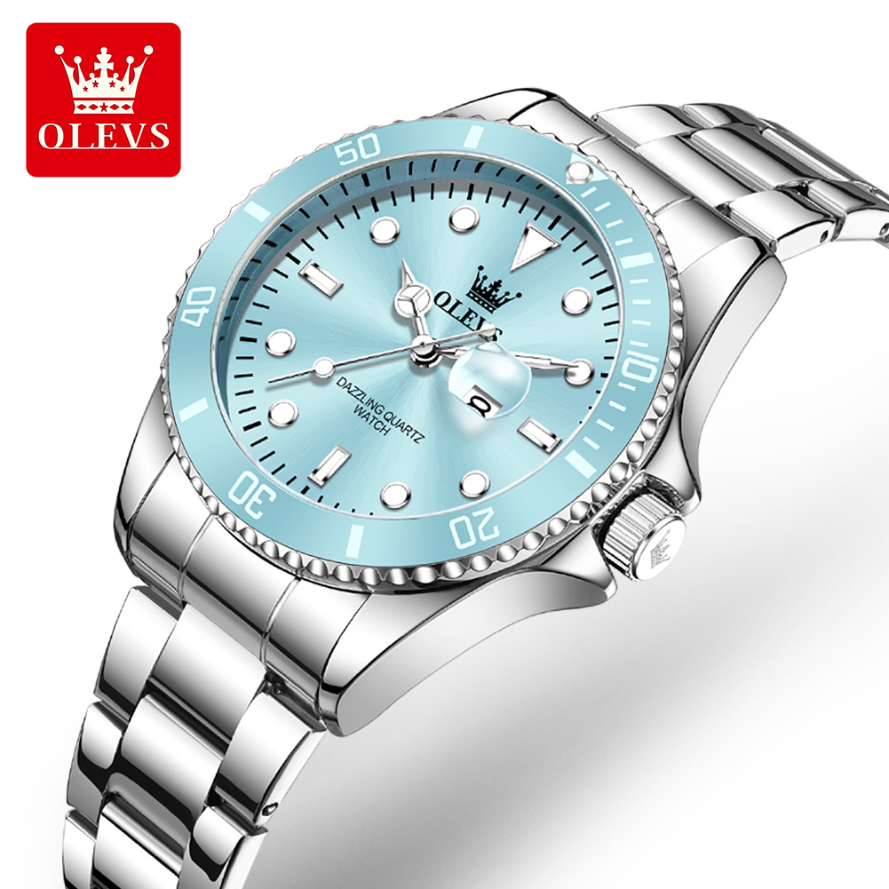Ladies Luxury Watch - OLEVS Luxury Stainless Steel Waterproof Quartz