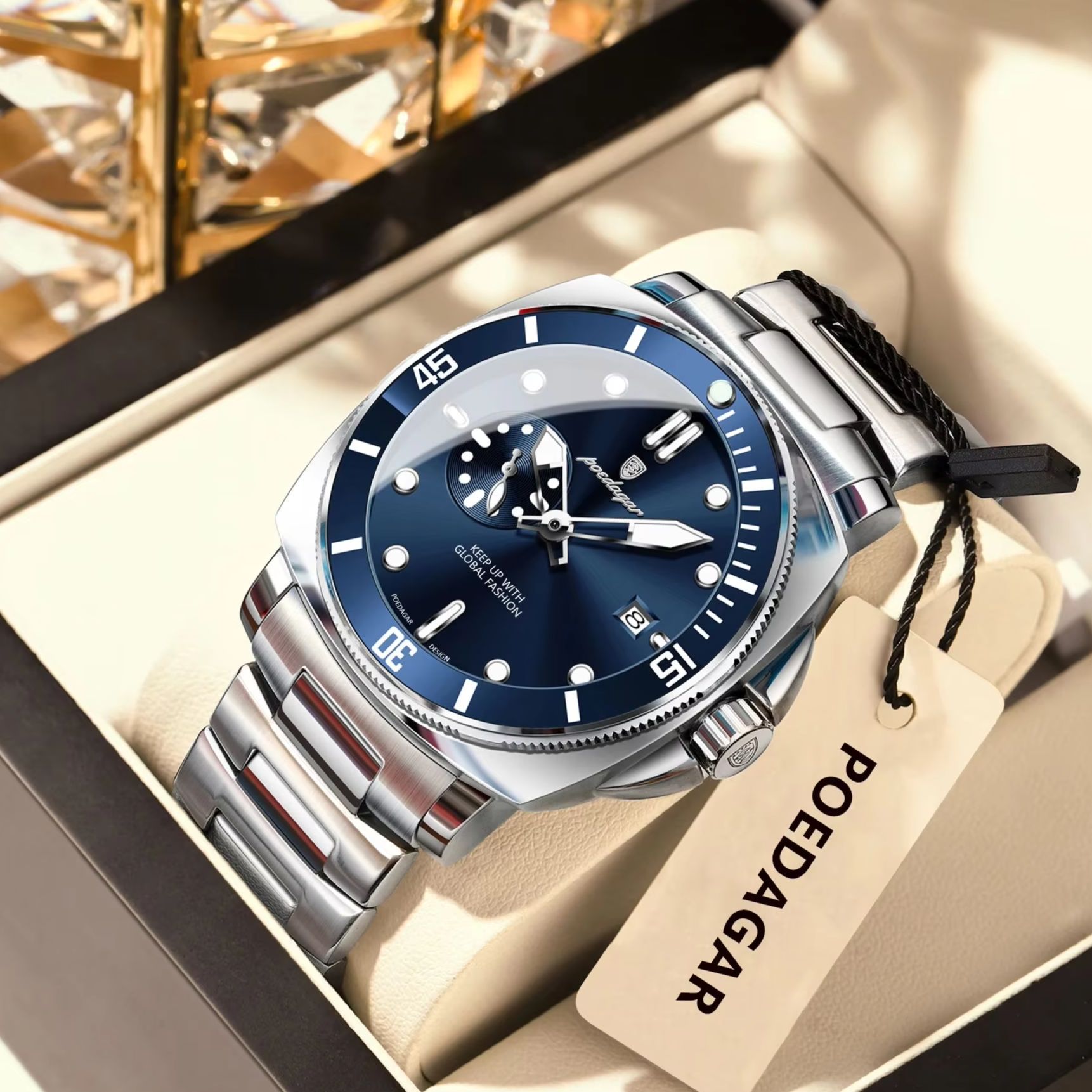 POEDAGAR Top Fashion Luxury Wa - Luxury Watch Longines 评论和价格