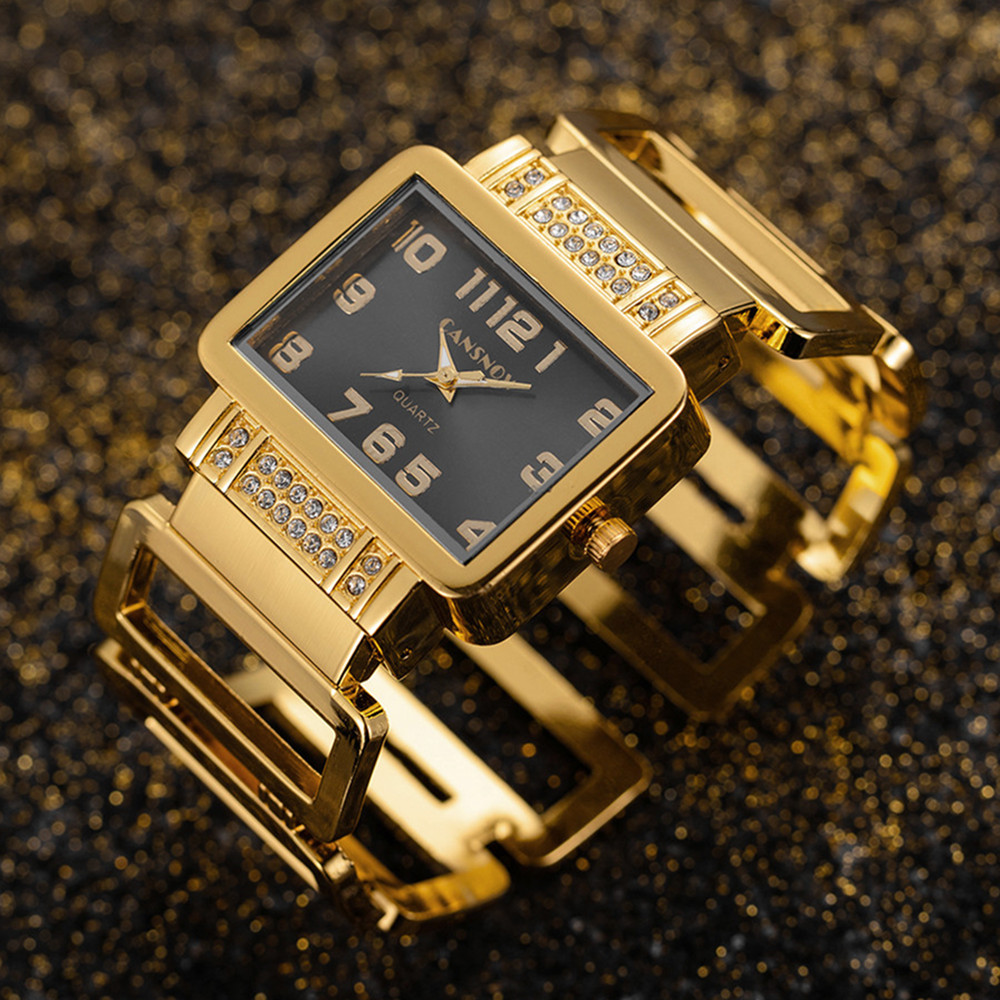 Cansnow Rectangle Ladies Wrist - Luxury Watch Diamond 评论和价格