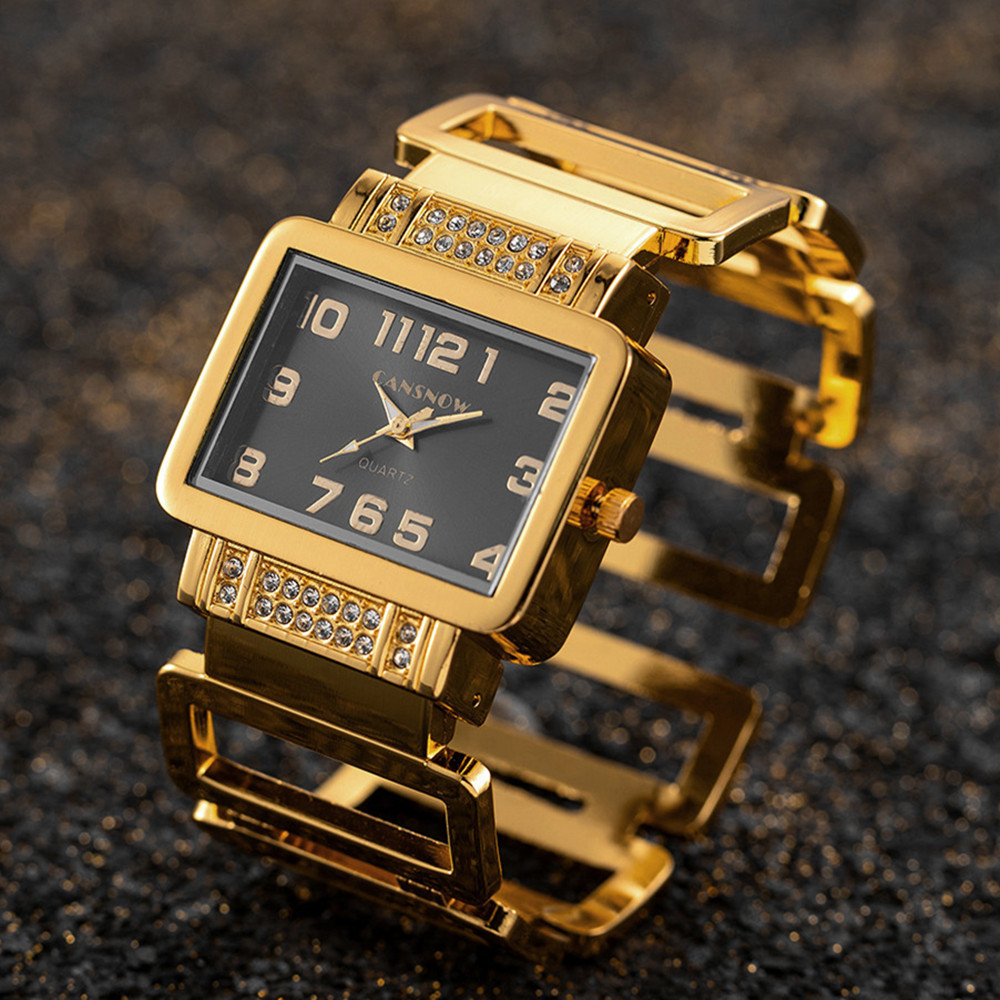 Cansnow Rectangle Ladies Wrist - Luxury Watch Diamond 评论和价格
