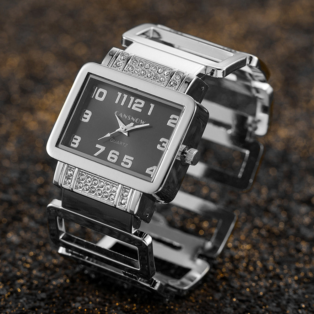 Cansnow Rectangle Ladies Wrist - Luxury Watch Diamond 评论和价格