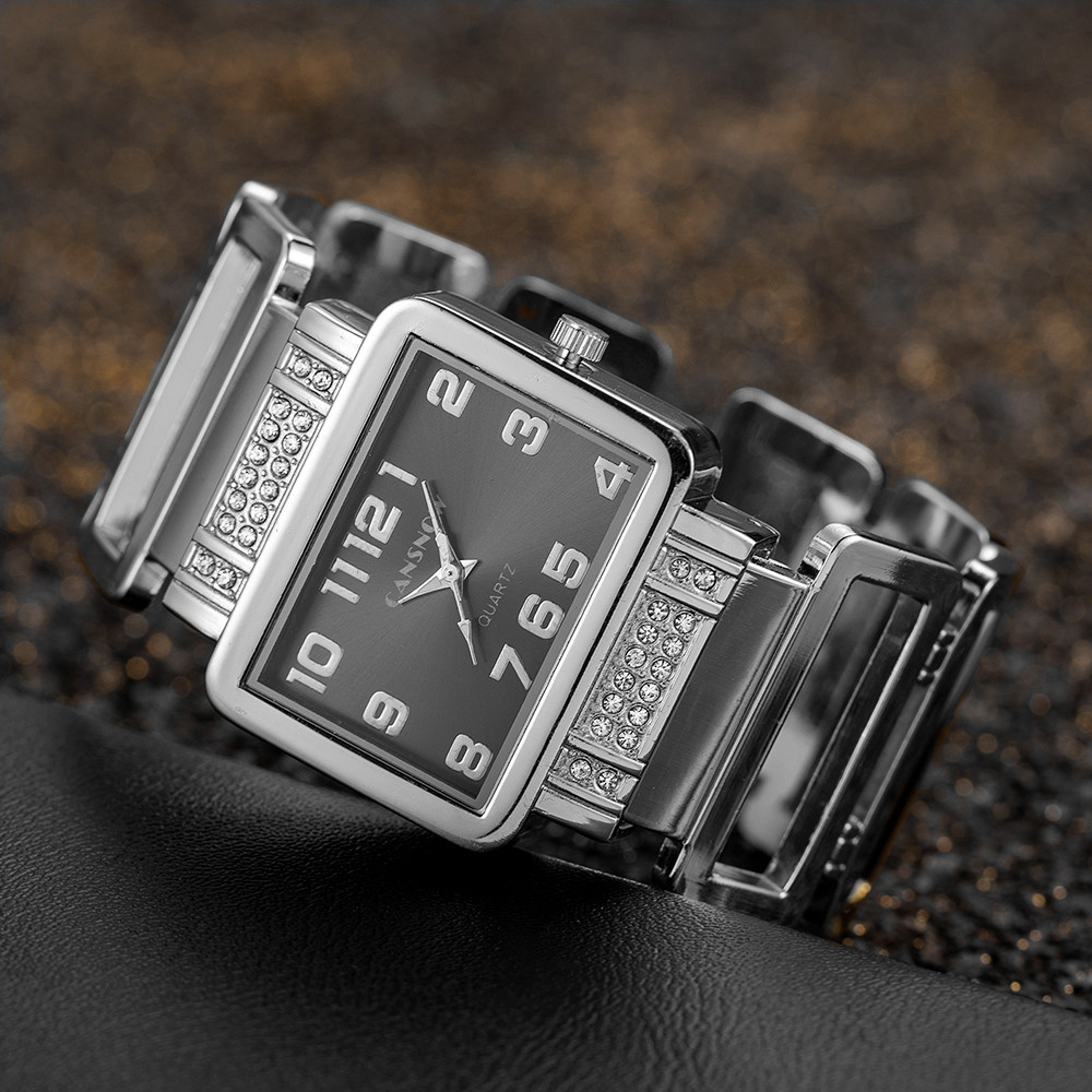 Cansnow Rectangle Ladies Wrist - Luxury Watch Diamond 评论和价格