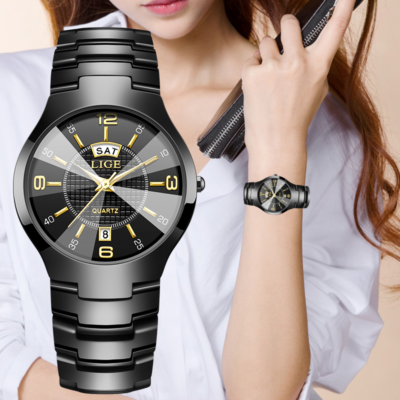 LIGE Fashion Elegant Women's W - Luxury Watch For 评论和价格