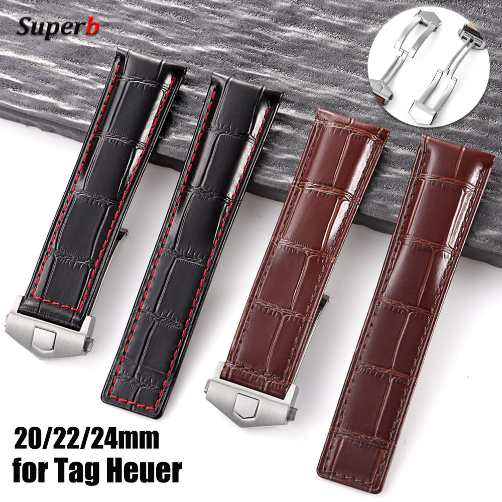 Leather Cowhide Watch Strap 20 - Tag Heuer Is Luxury Watch 评论和价格