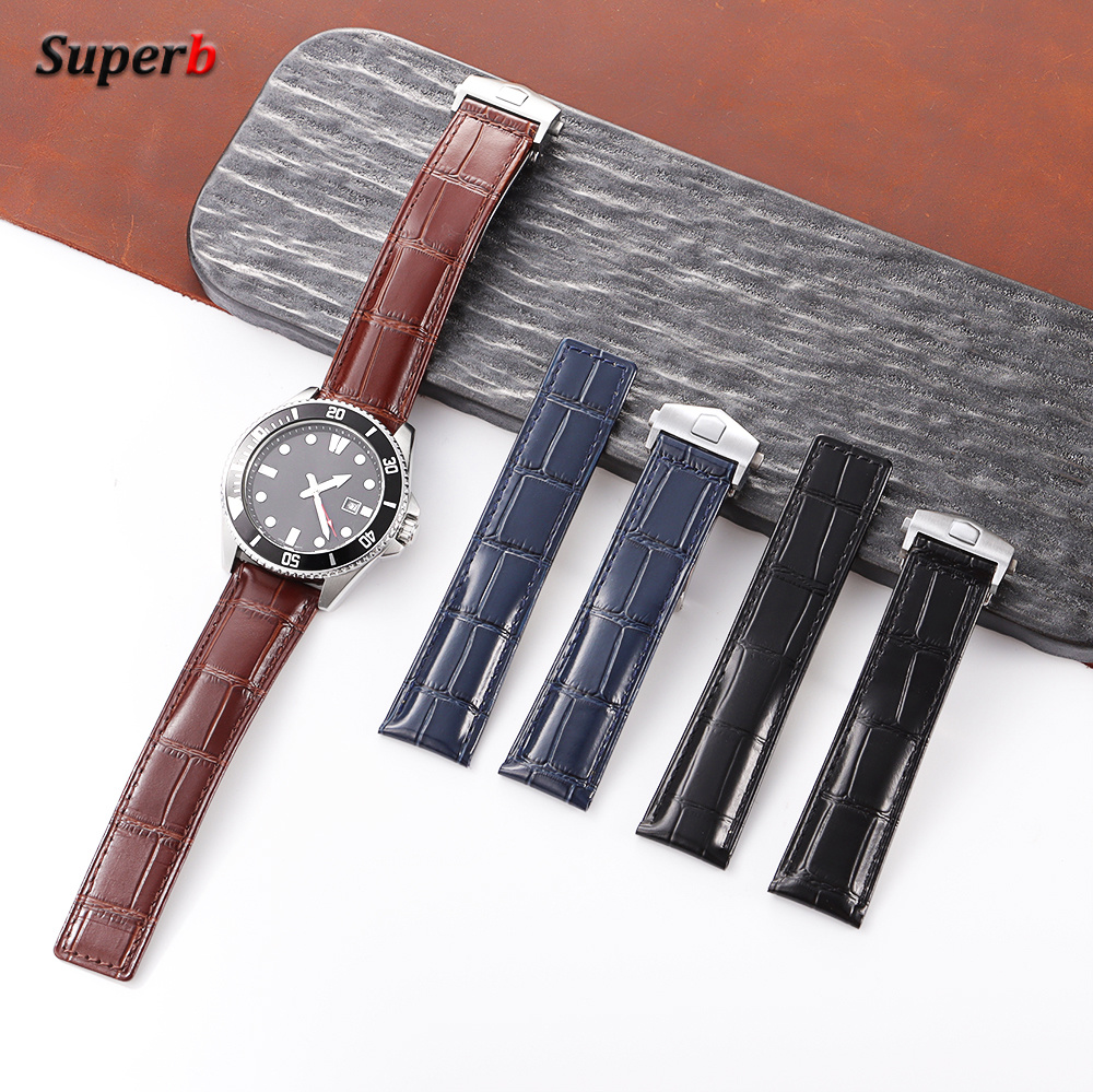 Leather Cowhide Watch Strap 20 - Tag Heuer Is Luxury Watch 评论和价格