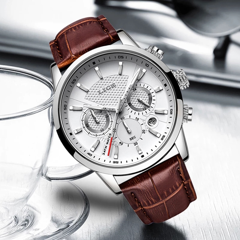 LIGE 2025 Watch Men Fashion Sp - Luxury Watch Longines 评论和价格