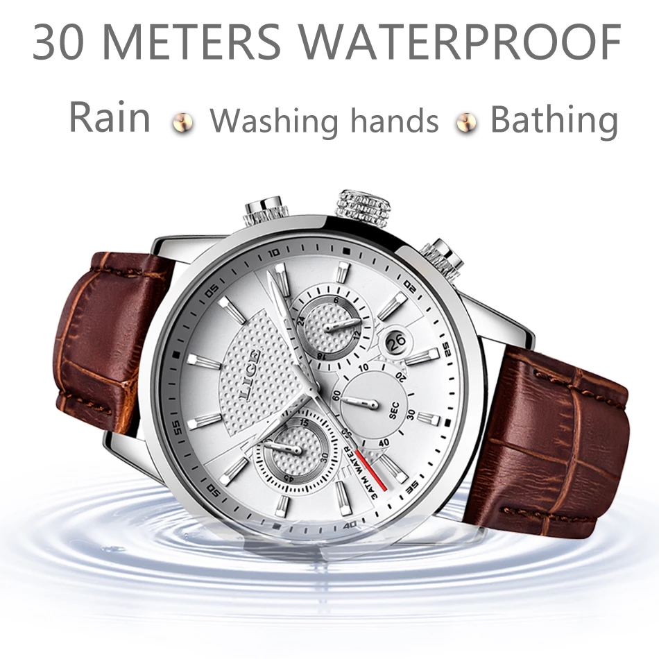 LIGE 2025 Watch Men Fashion Sp - Luxury Watch Longines 评论和价格
