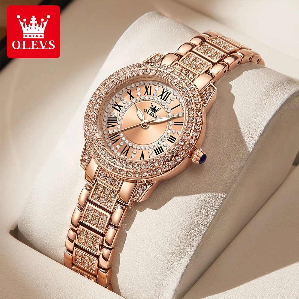 OLEVS 9943 Luxury All Diamond  - Luxury Watch Diamond 评论和价格