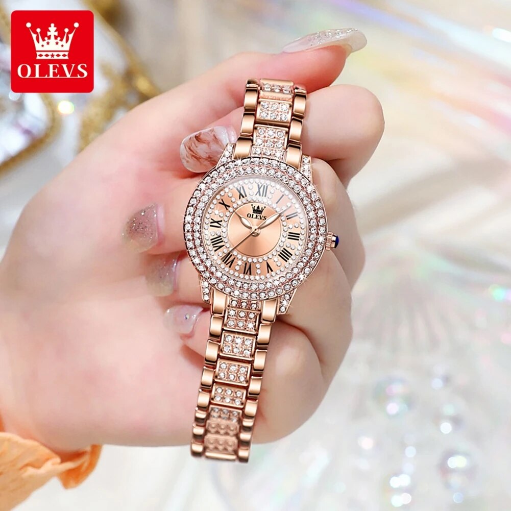 OLEVS 9943 Luxury All Diamond  - Luxury Watch Diamond 评论和价格