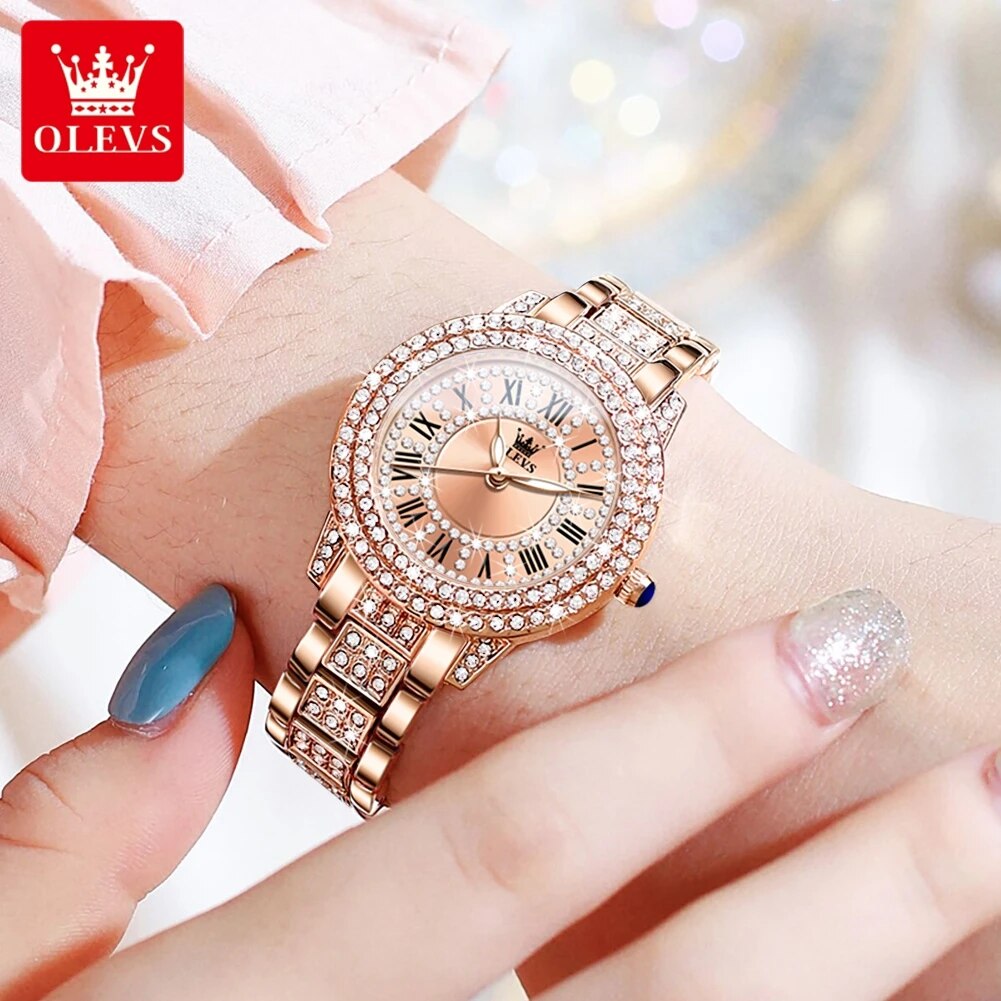 OLEVS 9943 Luxury All Diamond  - Luxury Watch Diamond 评论和价格