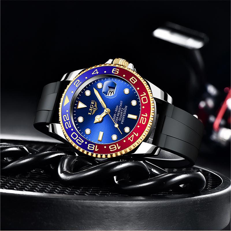 LIGE 2026 New Luxury Men Quart - Luxury Watch Holder 评论和价格