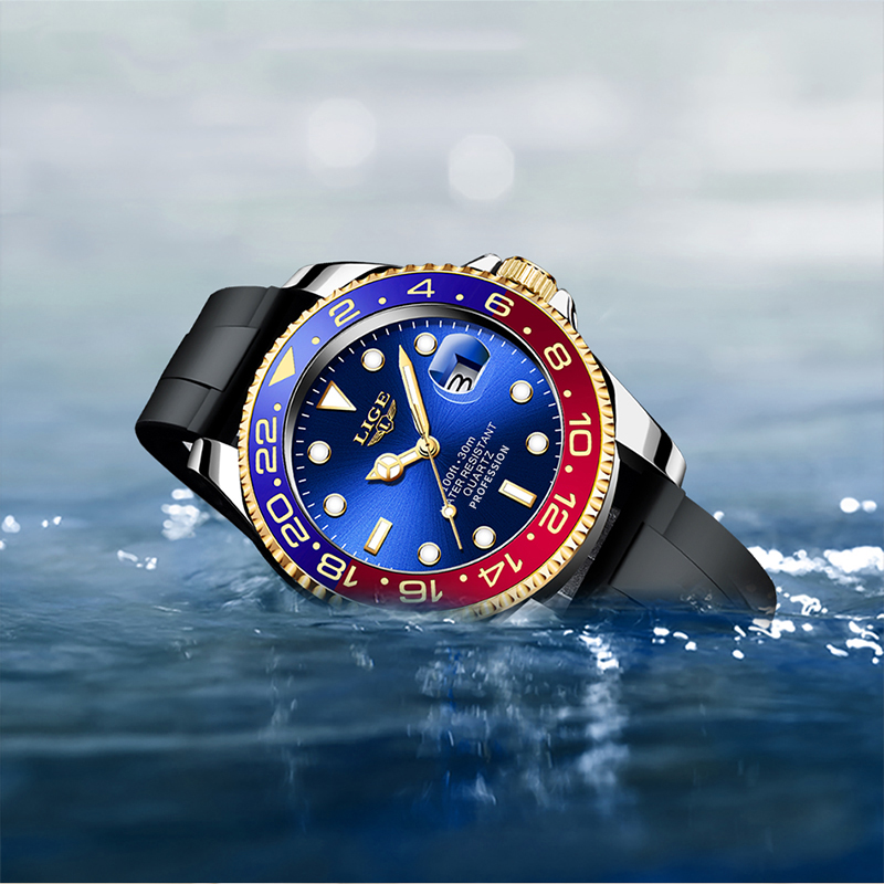 LIGE 2026 New Luxury Men Quart - Luxury Watch Holder 评论和价格