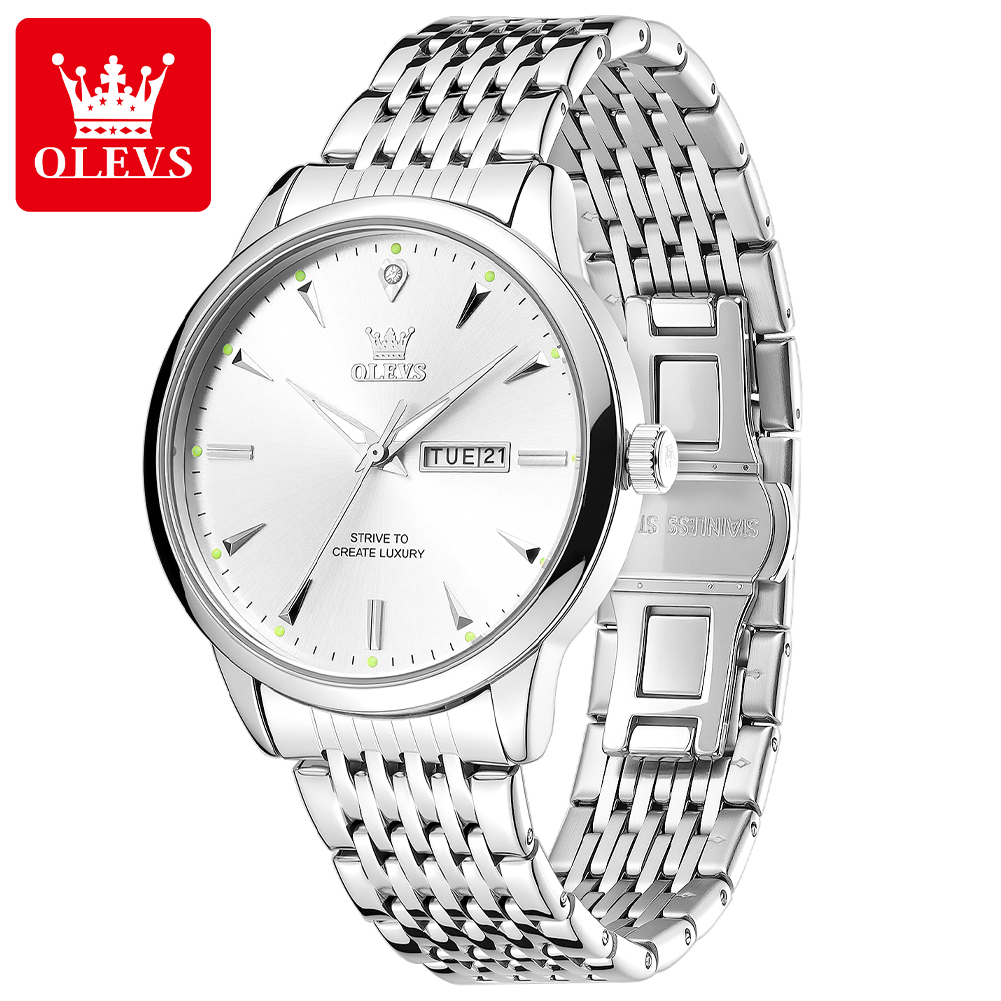OLEVS 2929 Men Quartz Watch Or - Luxury Watch Longines 评论和价格