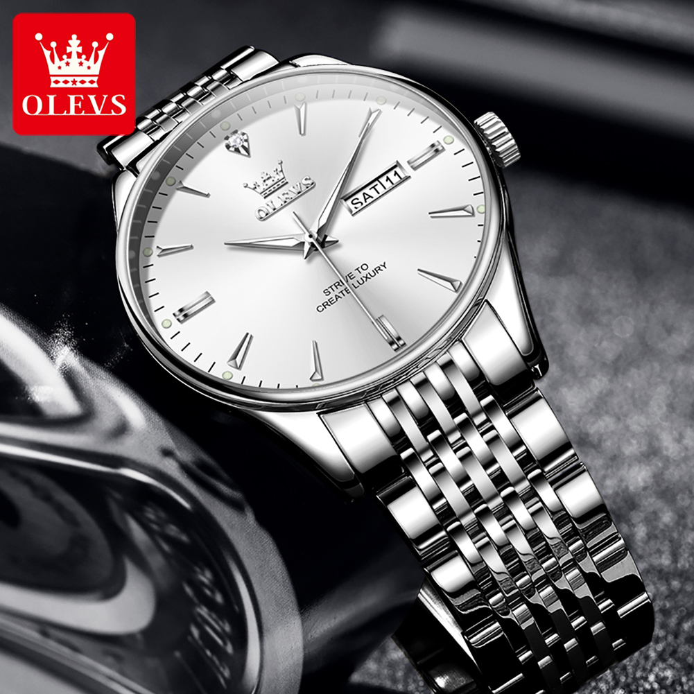 OLEVS 2929 Men Quartz Watch Or - Luxury Watch Longines 评论和价格