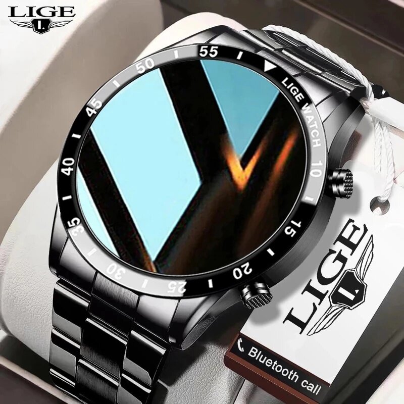LIGE New Bluetooth Call Smart  - Luxury Watch Arabic 评论和价格