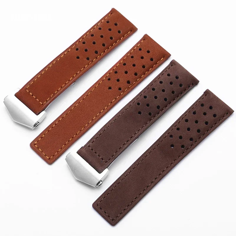 Genuine Leather Watch Strap fo - Tag Heuer Is Luxury Watch 评论和价格