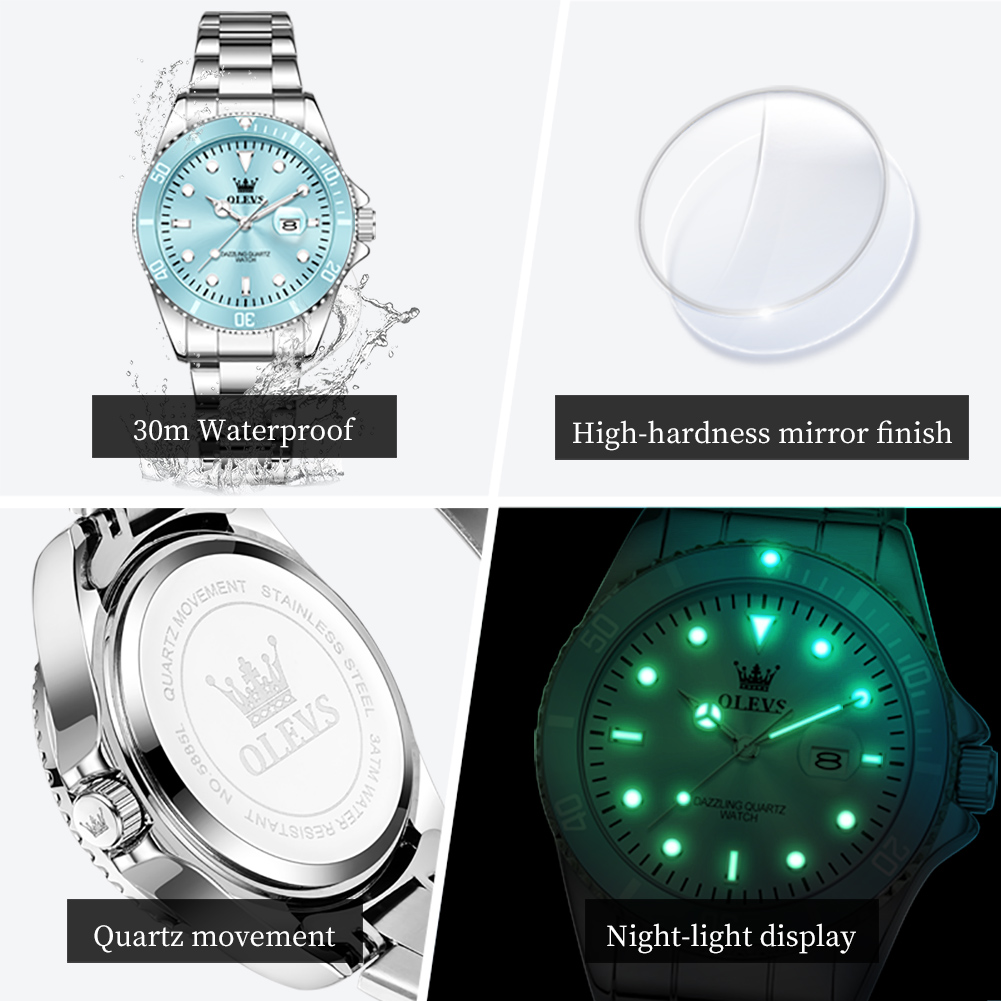 OLEVS Luxury Stainless Steel W - Ladies Luxury Watch 评论和价格