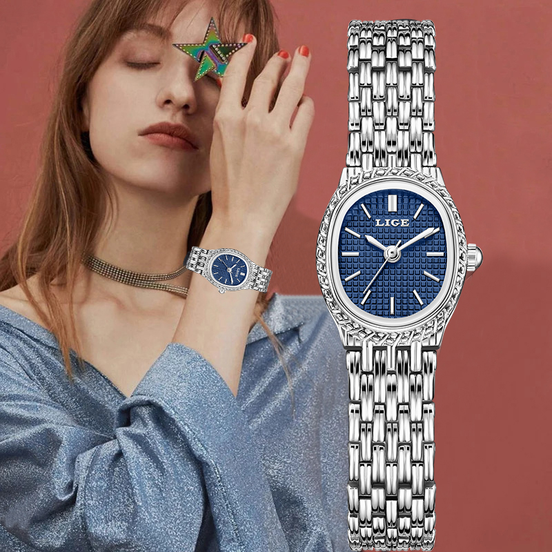LIGE Fashion Luxury Quartz Wom - Luxury Watch For 评论和价格