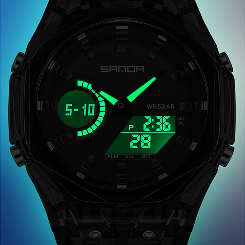 SANDA Fashion Electronic Quart - Field Watch Military 评论和价格