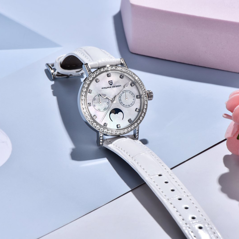 PAGANI DESIGN Women Quartz Wat - Luxury Watch Diamond 评论和价格
