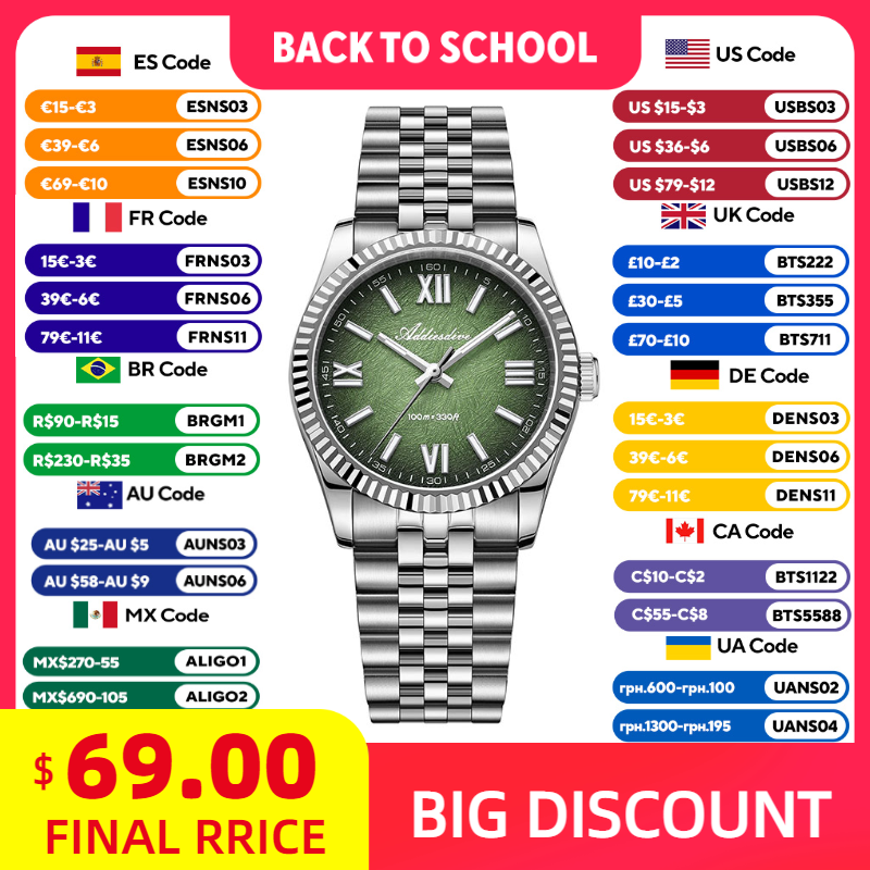 ADDIESDIVE Elegant Watch for W - Luxury Watch For 评论和价格