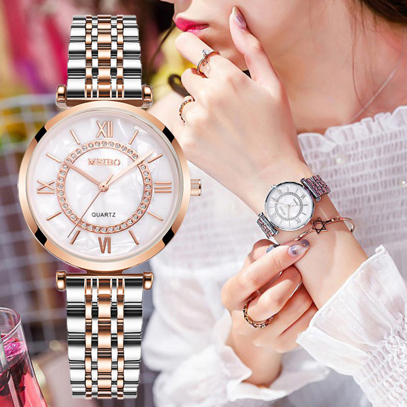 Luxury Crystal Women Bracelet  - Luxury Watch Diamond 评论和价格
