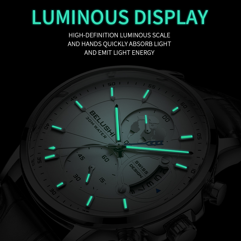 Mens Watches Waterproof Chrono - Luxury Watch Longines 评论和价格