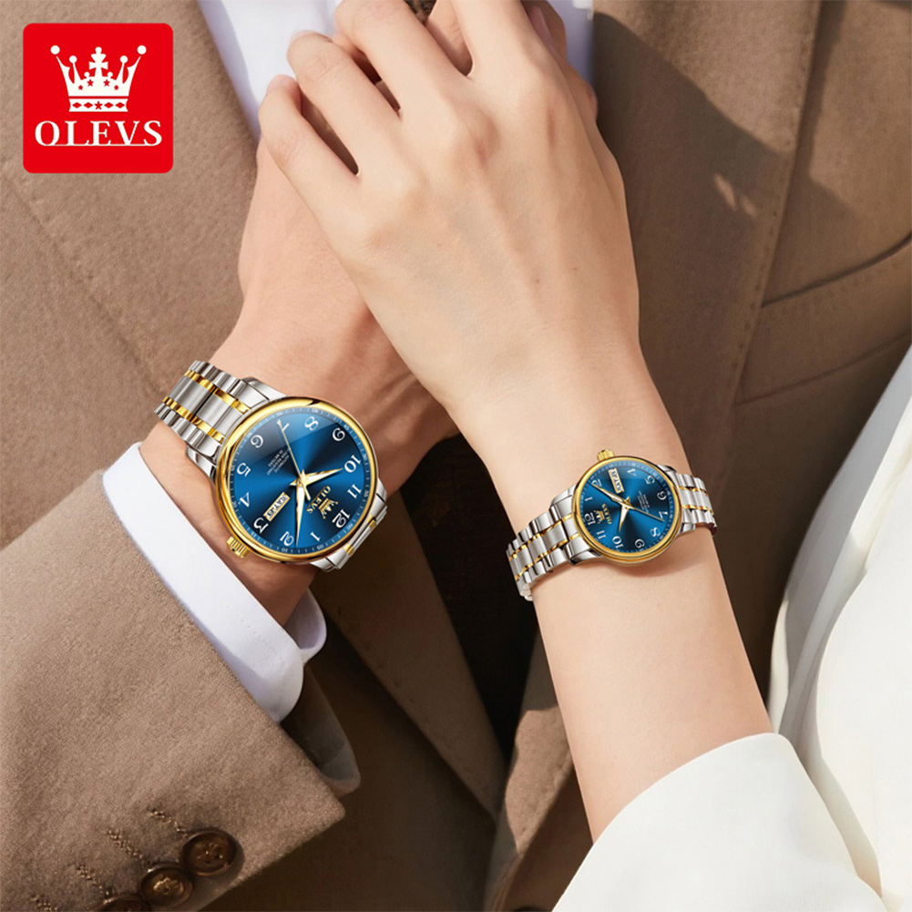OLEVS Original Couple Watch 2  - Luxury Watch Arabic 评论和价格