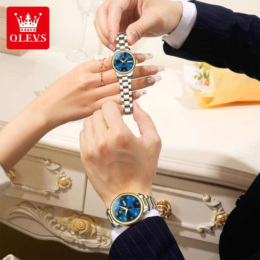 OLEVS Original Couple Watch 2  - Luxury Watch Arabic 评论和价格