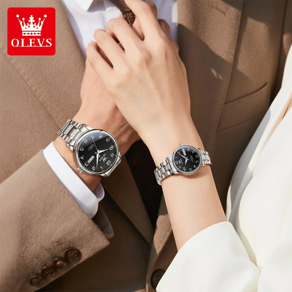OLEVS Original Couple Watch 2  - Luxury Watch Arabic 评论和价格