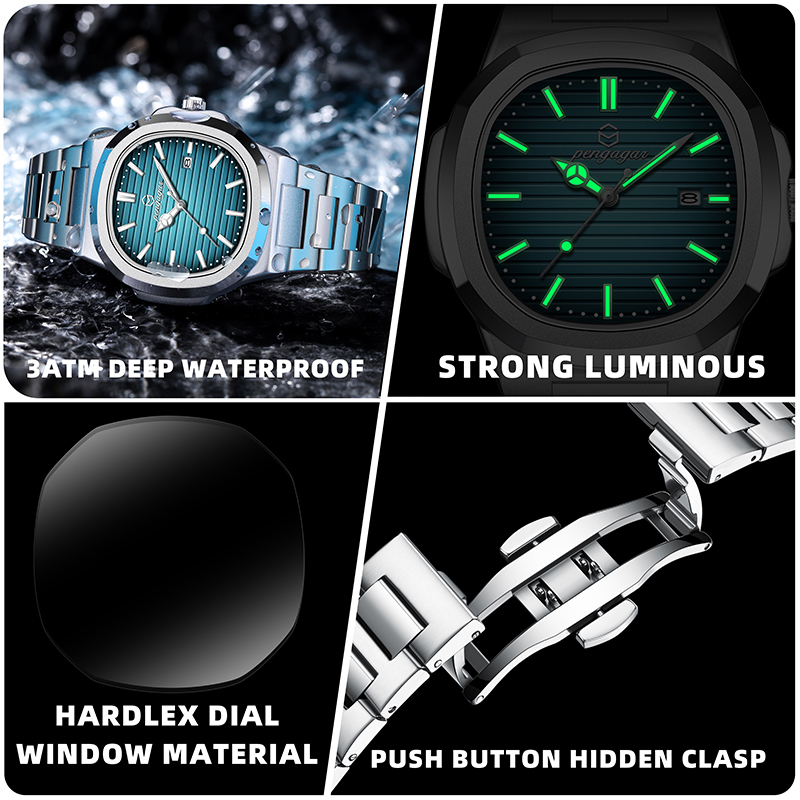 Luxury Square Men Wristwatch E - Luxury Watch Holder 评论和价格
