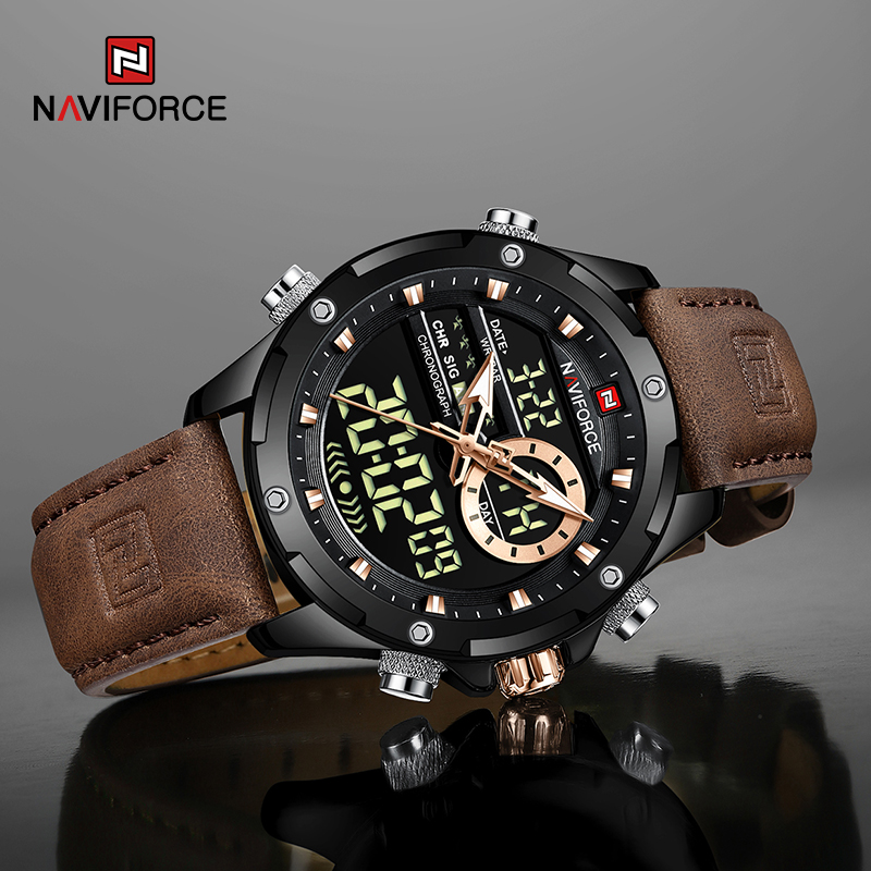 New NAVIFORCE Men Watches Quar - Field Watch Military 评论和价格
