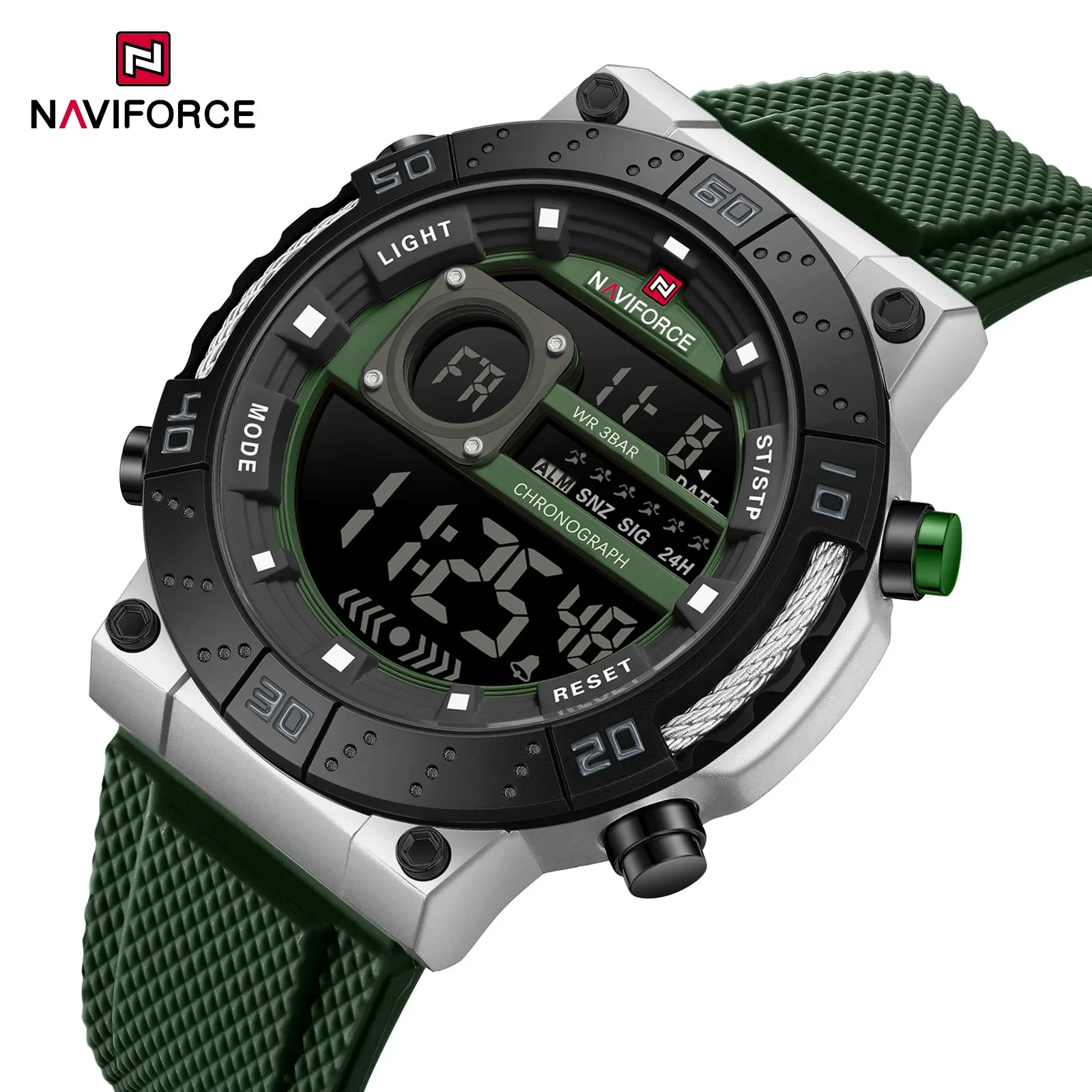 NAVIFORCE New LCD Digital Spor - Field Watch Military 评论和价格