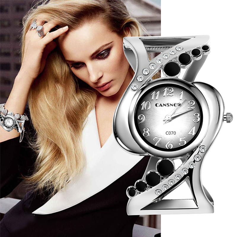 Women Bangle Wristwatch Crysta - Luxury Watch Diamond 评论和价格