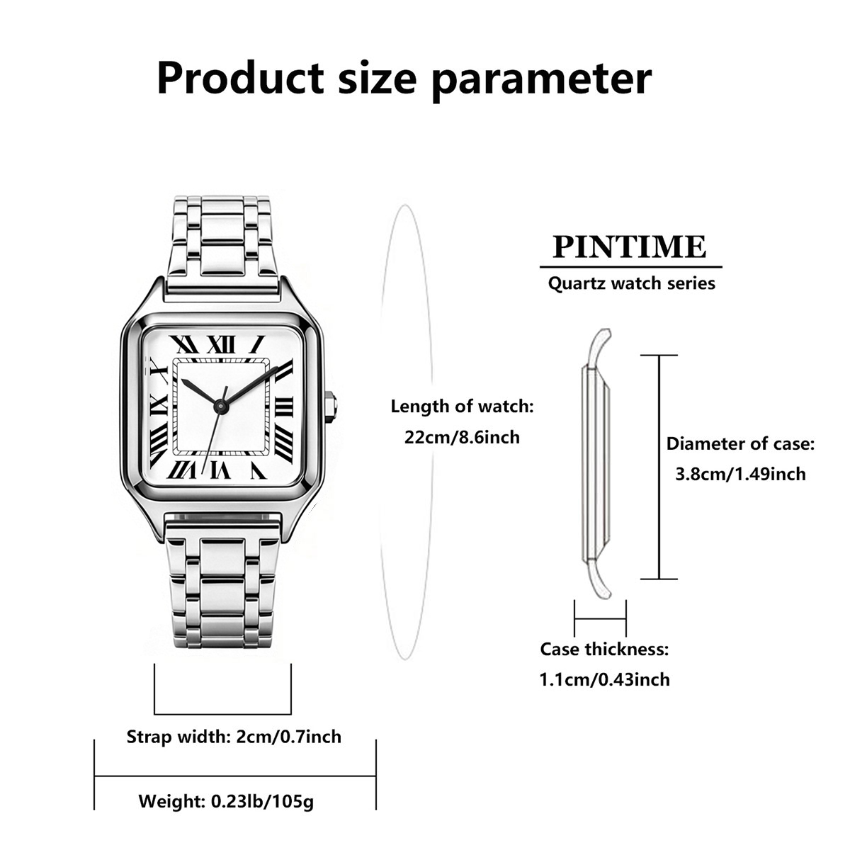 Ladies' Square Luxury Watch, A - Luxury Watch Arabic 评论和价格