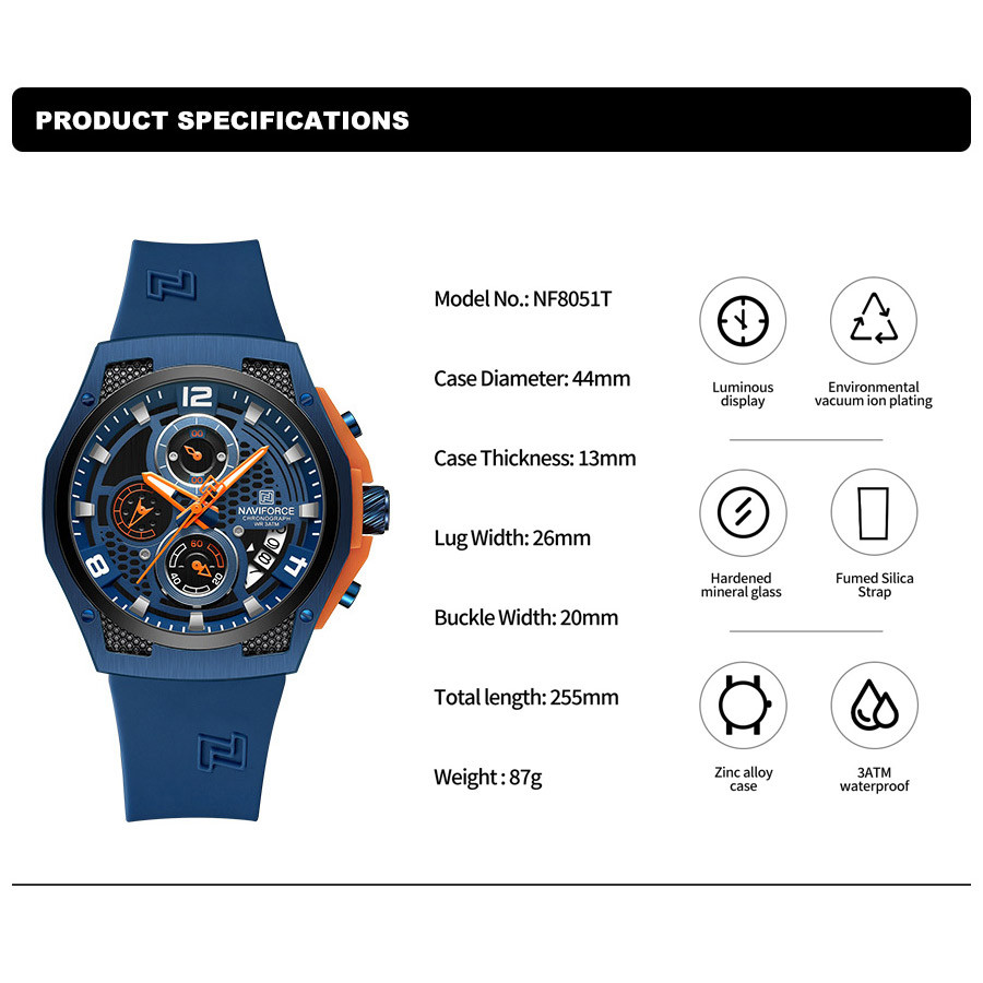 Naviforce NF8051L High Quality - Field Watch Military 评论和价格