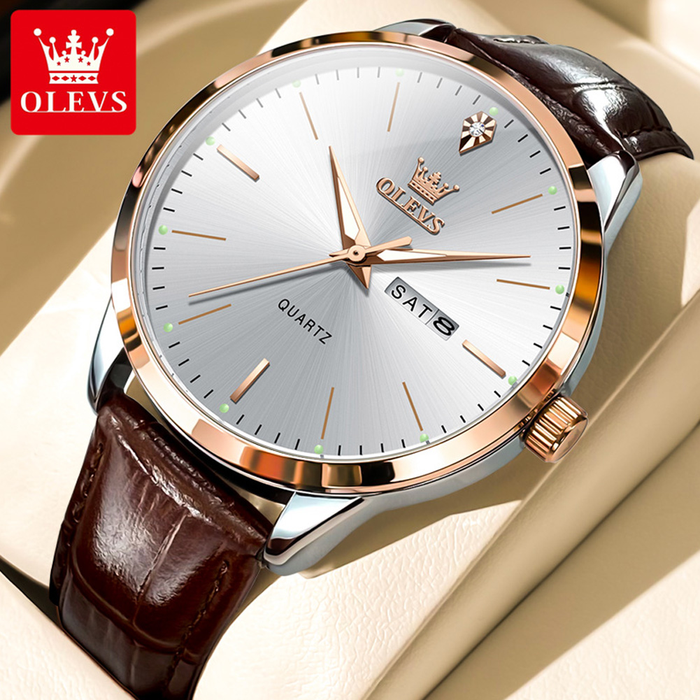 OLEVS 2935 Men Quartz Watch Du - Luxury Watch Longines 评论和价格