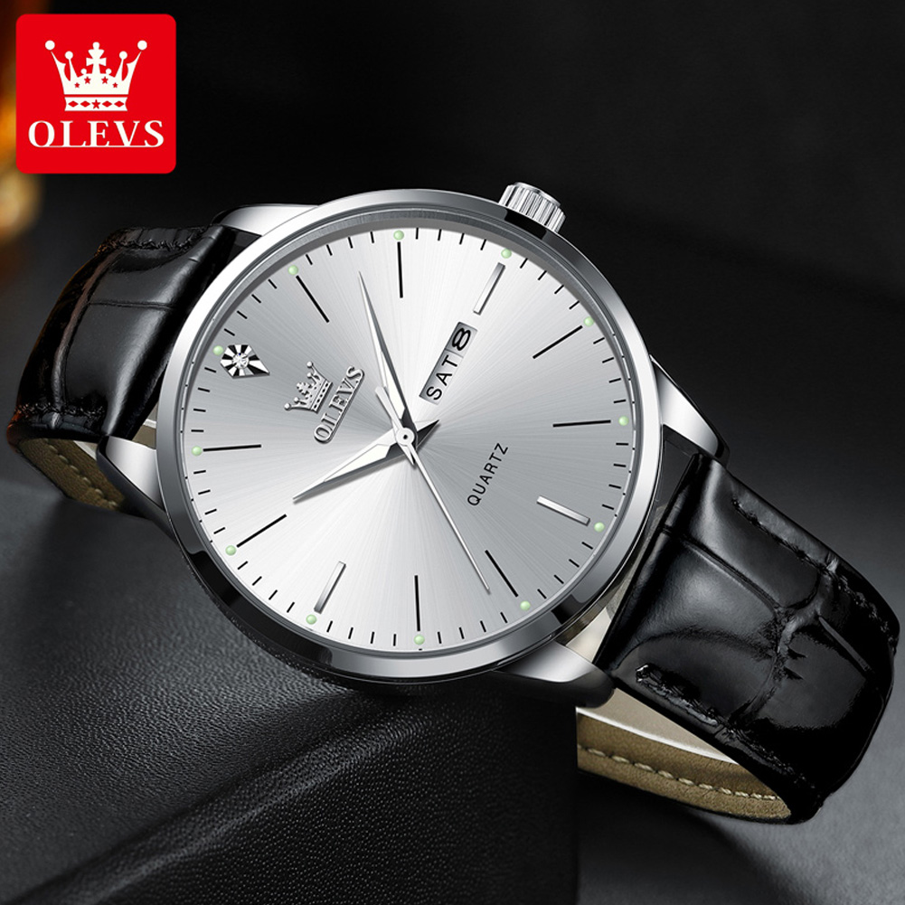 OLEVS 2935 Men's Watch Dual Ca - Luxury Watch Longines 评论和价格