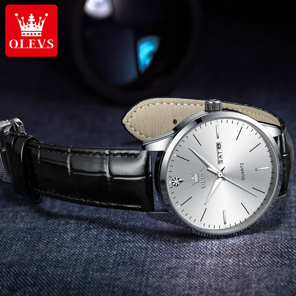 OLEVS 2935 Men's Watch Dual Ca - Luxury Watch Longines 评论和价格