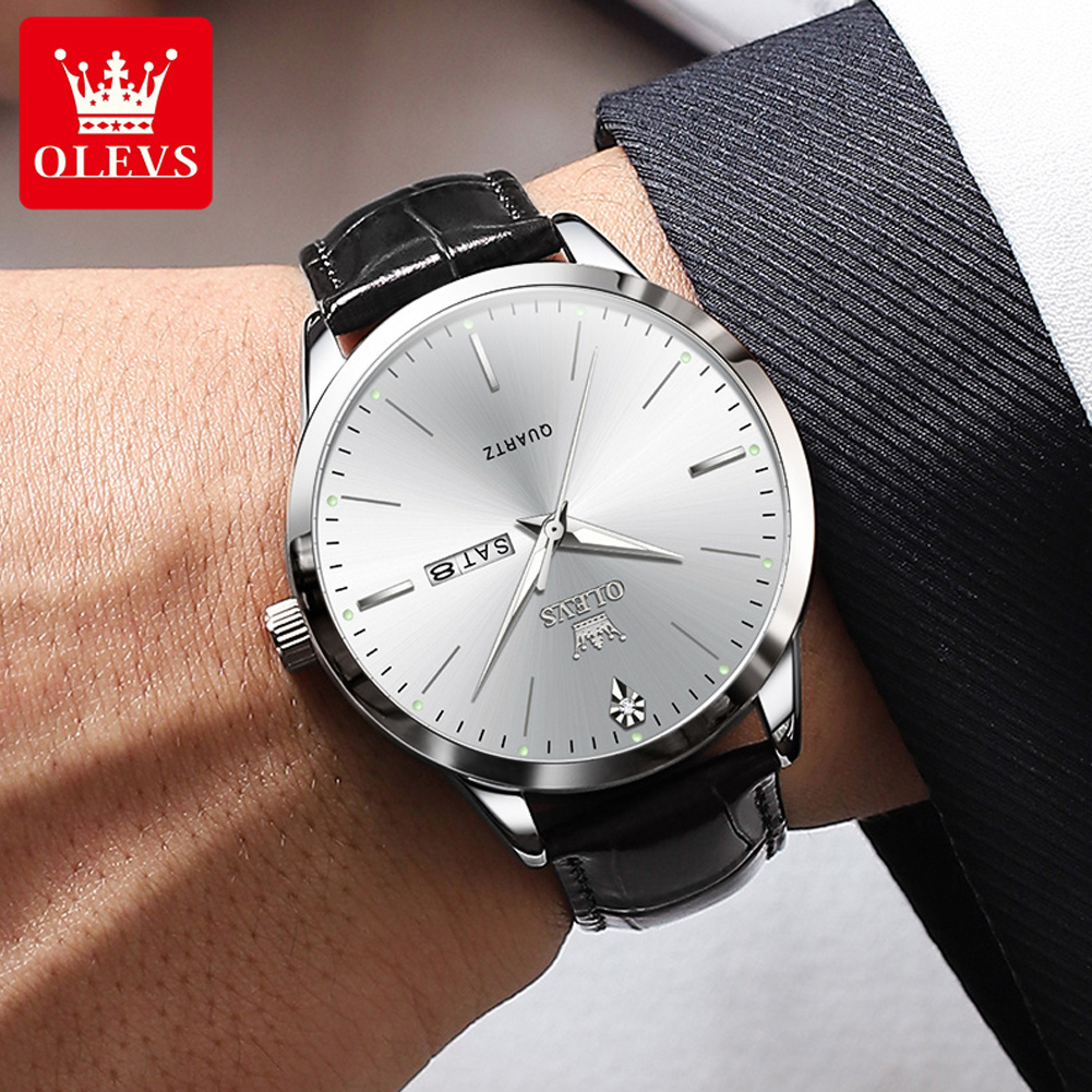 OLEVS 2935 Men's Watch Dual Ca - Luxury Watch Longines 评论和价格