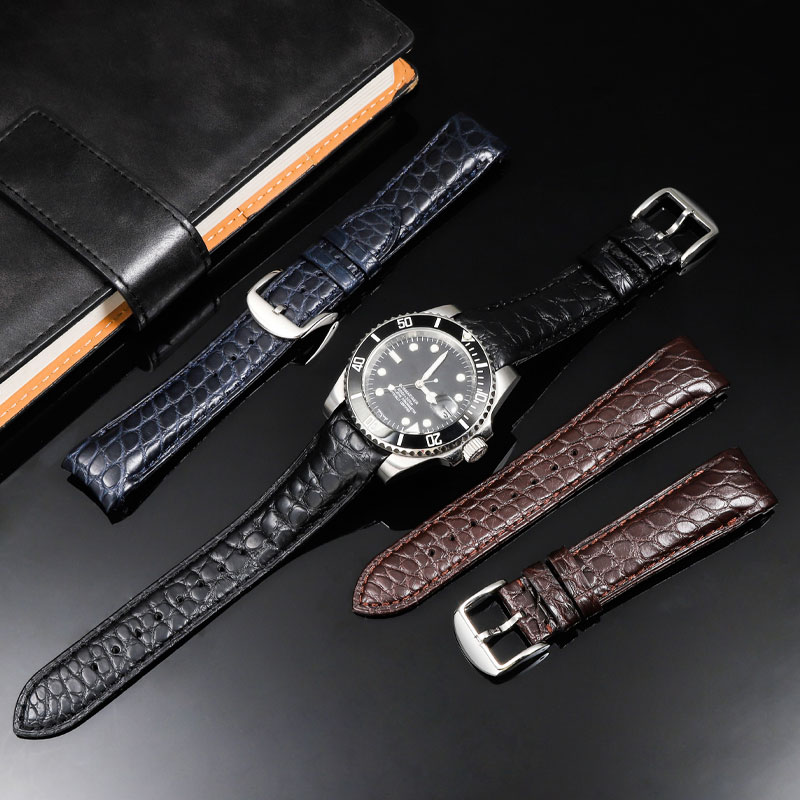 20mm 22mm Curved Crocodile Ski - Luxury Watch Jaeger Lecoultre 评论和价格