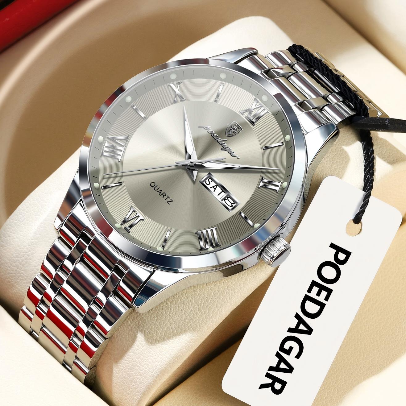 POEDAGAR Fashion Luxury Men Wr - Luxury Watch Longines 评论和价格