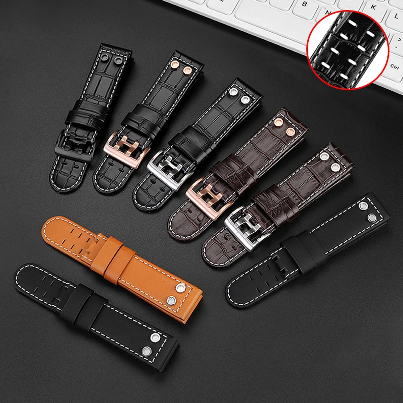 Genuine Leather Watch Band 22m - Field Watch Military 评论和价格
