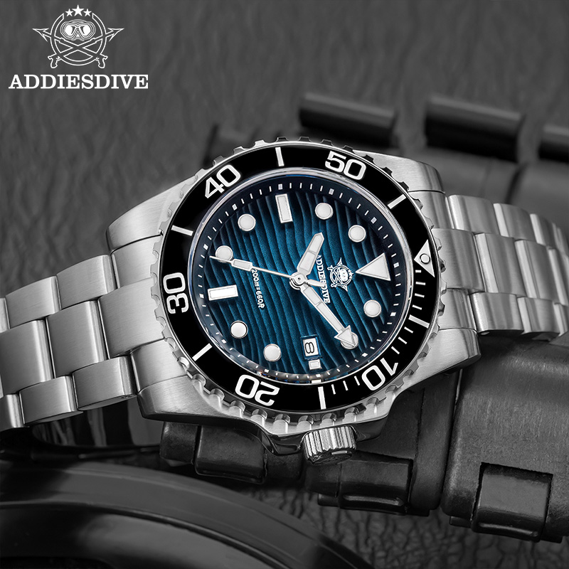ADDIESDIVE Men's 2115 Quartz W - Luxury Watch Holder 评论和价格